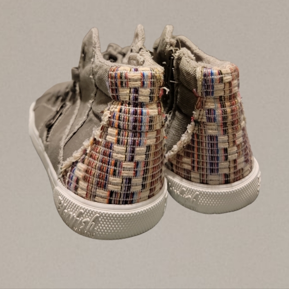 Hightop Blowfish Zip Up Boho Sneakers Size 8 - Picture 5 of 6